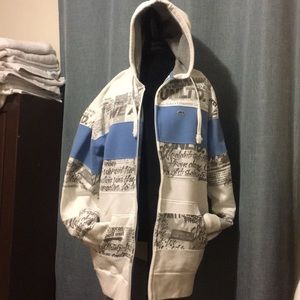 Mark Ecko graffiti hooded zip up sweater